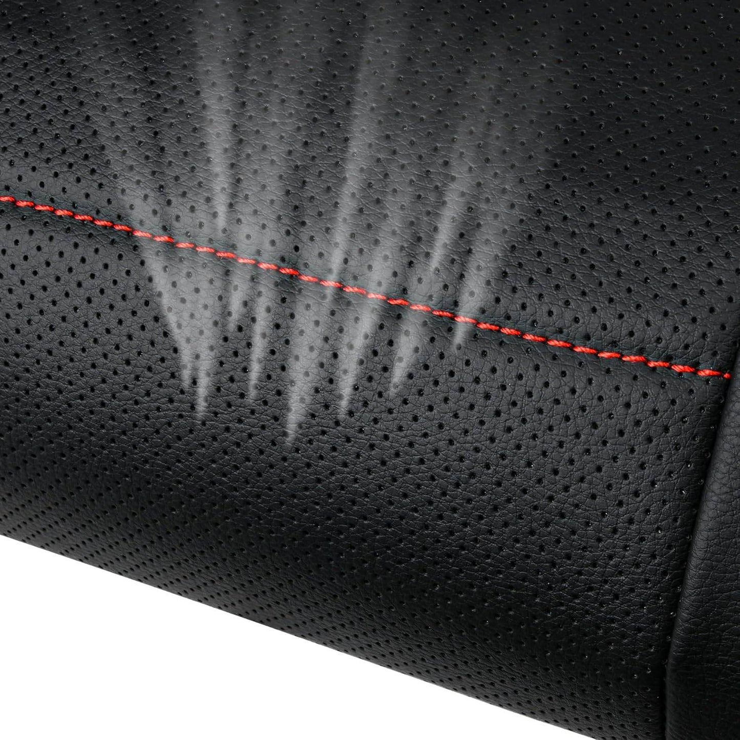 Capas de Couro Universais para Banco de Carro Vermelho Simples à Prova d'Água para 5 Assentos