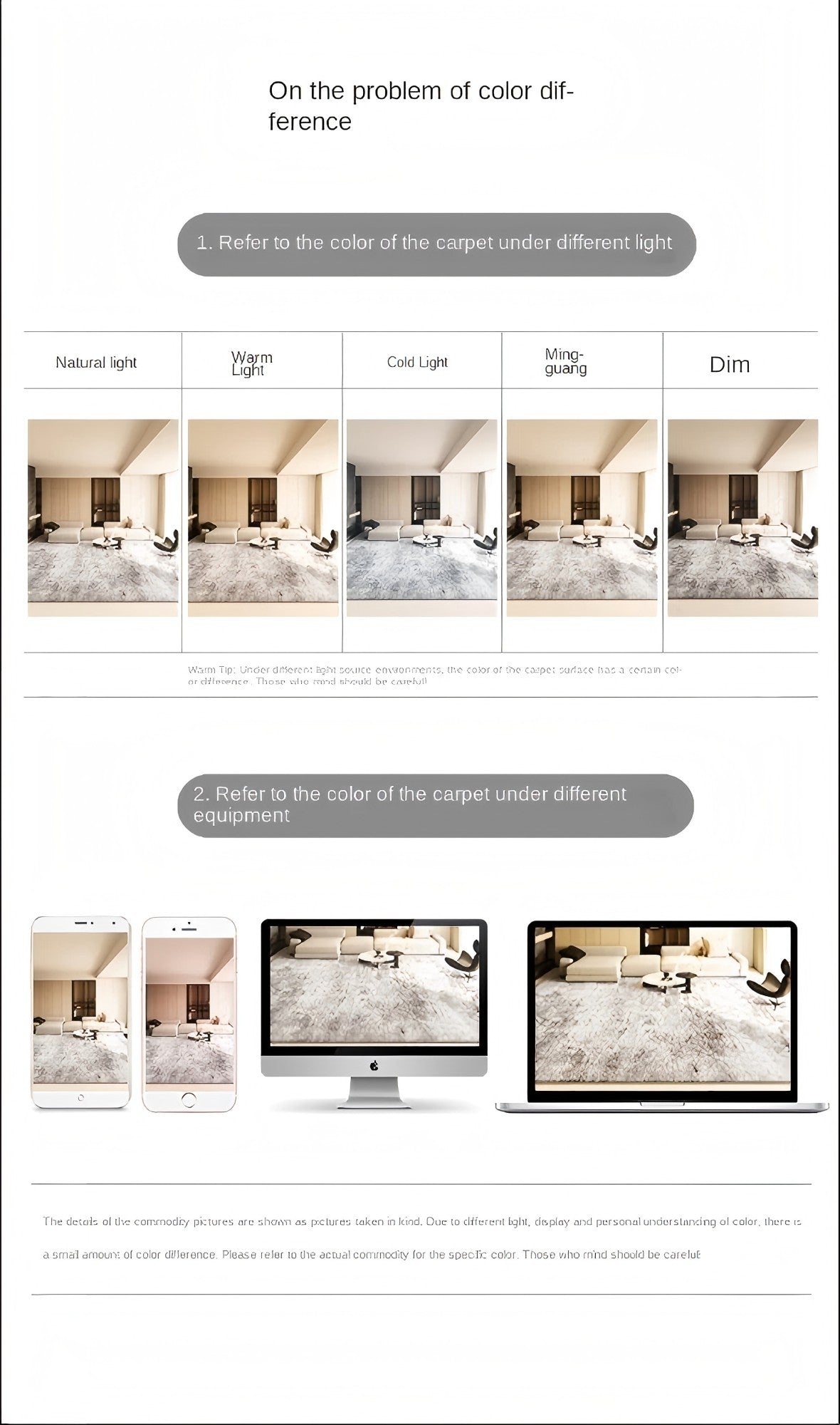 VIKAMA Simple Luxury Entry Door Wall Rug Floor Mat Living Room Bathroom Stain-Resistant Carpet Slip-Resistant Home Decoration