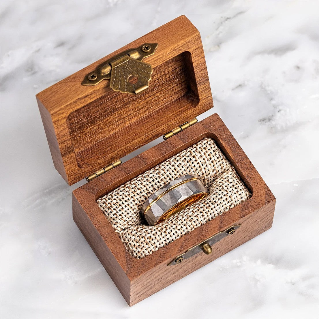 Anel de tungstênio martelado 8MM alianças de casamento masculinas anillos bague homme pareja de compromiso joias de moda anéis de noivado