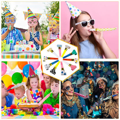 5~100pcs Blowing Telescopic Whistle Party Noise Generator Plastics Party Entertainment Cheering Props Festival Gift Pinata TMZ