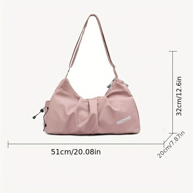 Yoga Bag Women's Sports Fitness Training Bag Fashionable Short Trip Luggage Bag Large Capacity Travel Bag Lightweight Travel