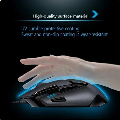Mouse Gamer com Fio Logitech G402 com 8 Botões Programáveis, Fusion Engine de Alta Velocidade, Iluminação RGB, para Gamers de PC e Notebook