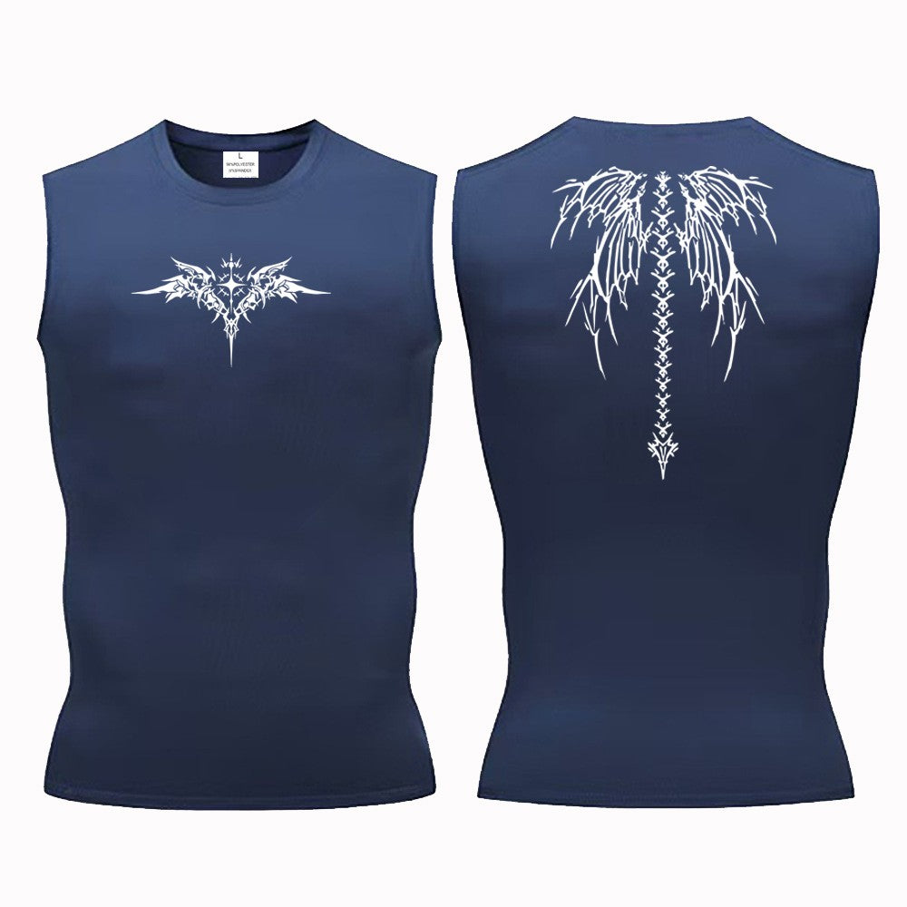 Ionic Shaping Vest For Men Ice-Silk Slimming Vest Body Shaper Compression Shirts Tank Top Tummy Control Sleeveles Fitness Shirts