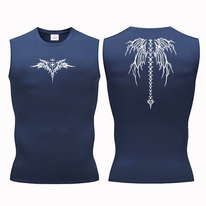 Ionic Shaping Vest For Men Ice-Silk Slimming Vest Body Shaper Compression Shirts Tank Top Tummy Control Sleeveles Fitness Shirts