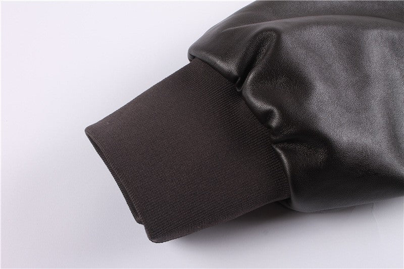 Retro Oversized Motorcycle Jacket American Air Force Pu Leather Jacket For Male Female Pilots Couple Leather Jackets Motorcycle