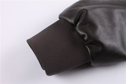 Retro Oversized Motorcycle Jacket American Air Force Pu Leather Jacket For Male Female Pilots Couple Leather Jackets Motorcycle