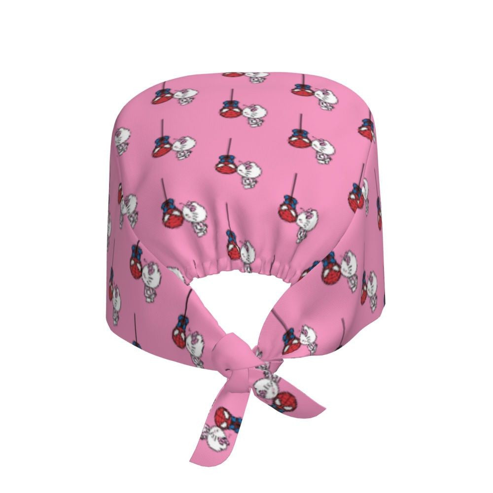 Custom Hello Kitty Medical Staff Scrubs Hat Women Men Cartoon Chara For Chef Hat Scrub Caps