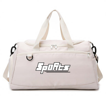 Multifunctional Large Capacity Handbag Waterproof Outdoor Travel Daypack with Wet Dry Shoe Compartment Trendy Fitness Sports Bag