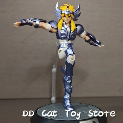 Em Estoque blokees originais Saint Seiya Champion Series Conjunto de Bonecos de Ação Camus Hyoga Boneco de Anime Colecionável Montado Presente de Natal