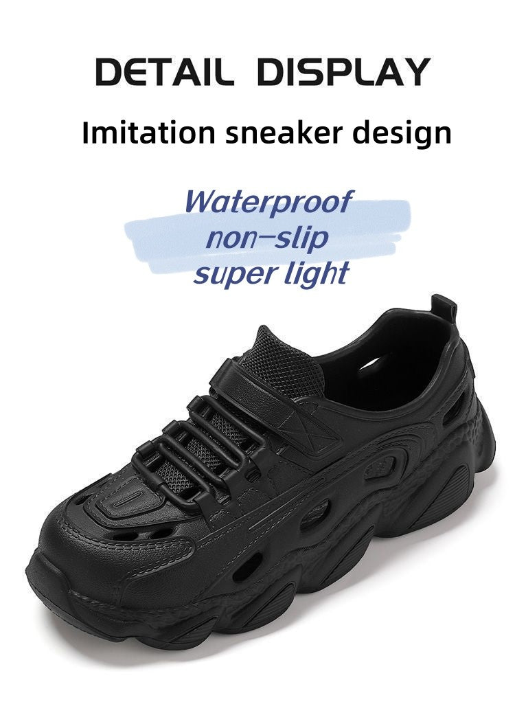 Summer Men's Super Light Sandals Waterproof Sneakers Slip On EVA Thick Sole Slides Fishing Driving Outdoor Jogging Flat Shoes