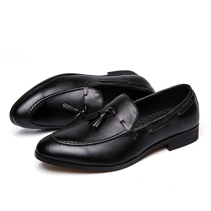 Social Shoe Male High Quality Formal Leather Shoes Men Casual Tassels Business Loafers For Man Dress Shoes Comfortable