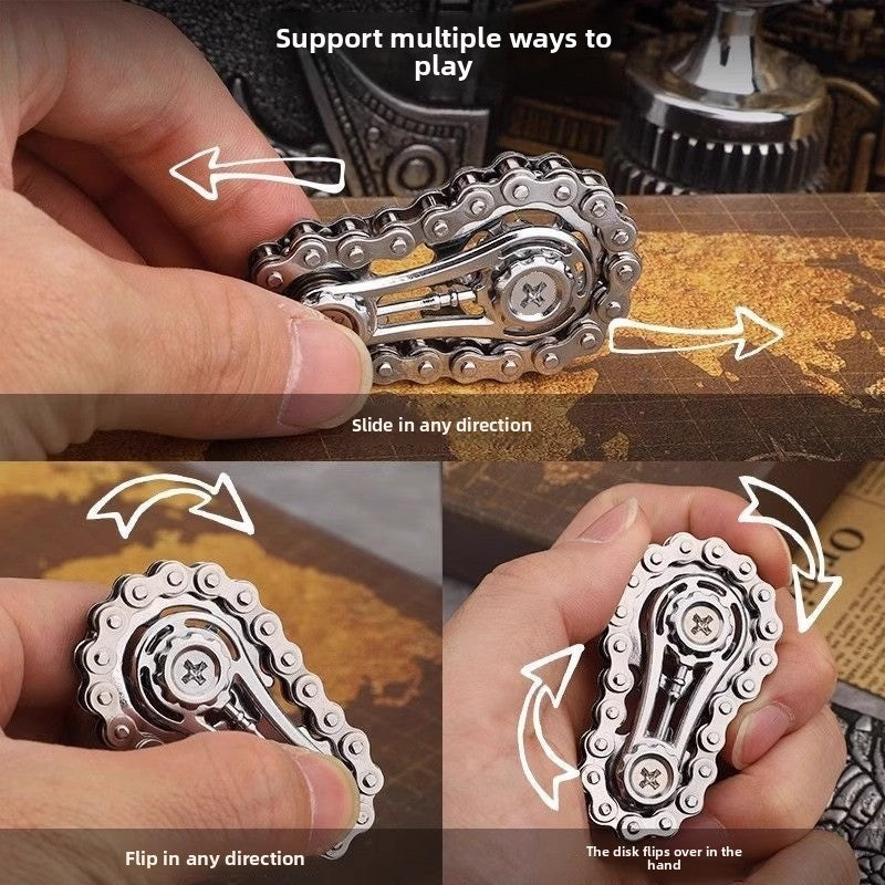Metal Fidget Spinner Brinquedo de Escritório para Alívio do Estresse Engrenagens Girador de Mão para Adultos decoração de mesa decoração para casa Aliviar o estresse relaxar