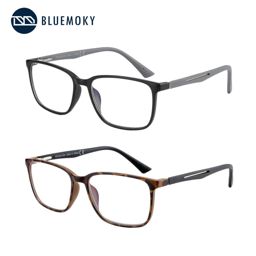 BLUEMOKY Anti Blue Light Reading Glasses For Men Women?Sport Square Frame Readers Anti Glare Computer Eyewear
