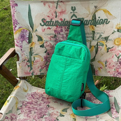 Chest Bag for Men and Women 2025 New Summer Small Backpack Crossbody Bag Casual Shopping Versatile Mobile Phone Bag