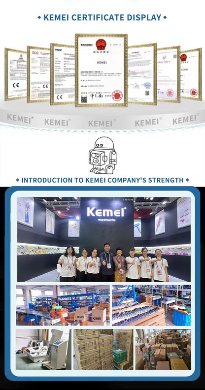 Kemei Electric Hair Clipper Cordless Trimmer Rechargeable T Shape Blade with Guide Combs Oil Head Carving Haircut KM-T9