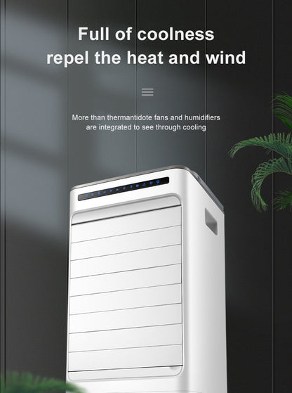 Painel de controle inteligente Ventilador de ar condicionado doméstico portátil Refrigerador de ar condicionado Refrigerador de tanque de água duplo