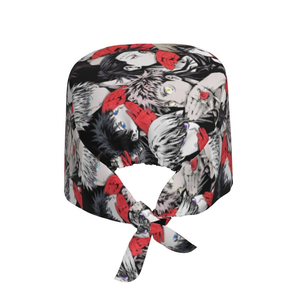 Custom S-Satorues G-Gojoes Cartoon Scrubs Cap Surgical Hats Women Men Skilled Operating Room Cap Operator Hats Lab Works Hat