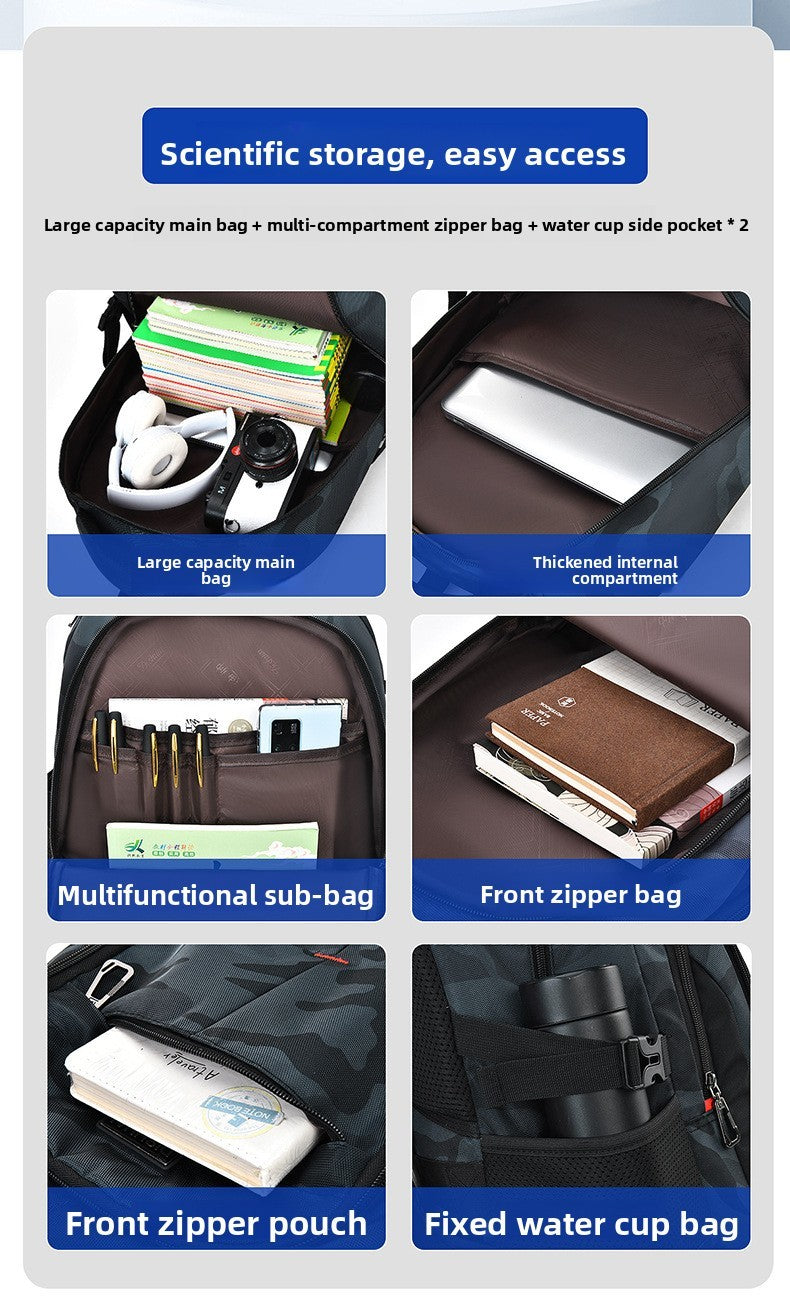 Mochila de camuflagem nova 2025 para viagem ao ar livre, para homens, 2 tamanhos, para o sexo masculino, mochila escolar de alta capacidade para universitários e meninos
