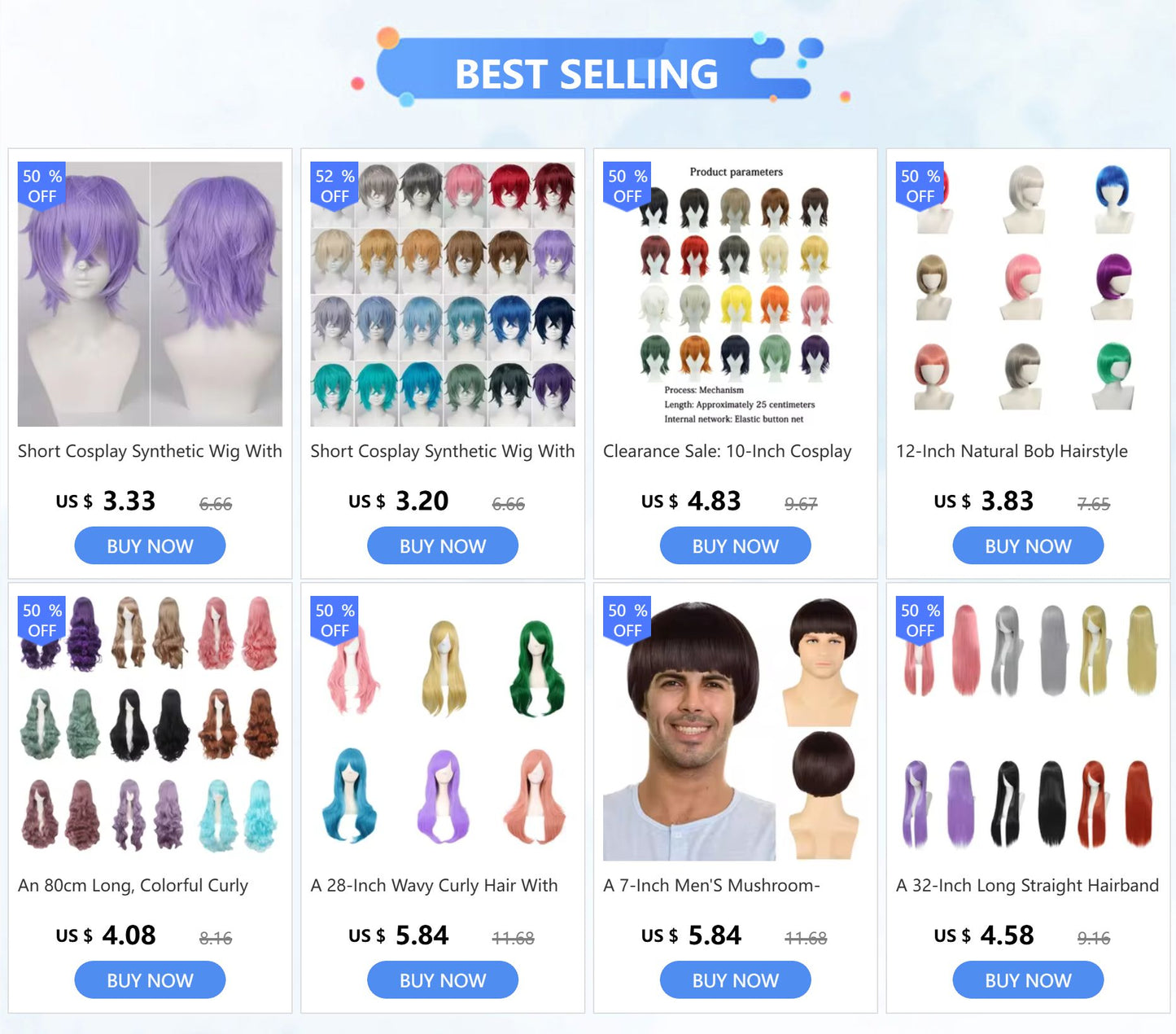 Uma Peruca Sintética Cacheada Ondulada de 32 Polegadas com Franja É Adequada para Interpretar Personagens de Halloween Como Lolita em Animes e Jogos