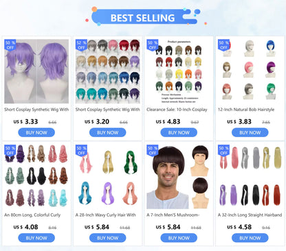 Uma Peruca Sintética Cacheada Ondulada de 32 Polegadas com Franja É Adequada para Interpretar Personagens de Halloween Como Lolita em Animes e Jogos