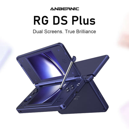 Anbernic RG DS Plus Retro Handheld Game Console Linux 4.3" IPS 1024*768 Dual-Screen 4000mAh Game Player Bluetooth WiFi Streaming
