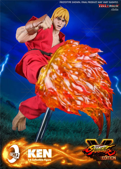 Iconiq Studio Capcom IQGS-04 Escala 1/6 Ken Masters Jogo de Luta de Rua Clássico Japonês 12 polegadas Conjunto Completo Boneco de Ação Soldado