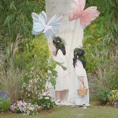 50cm Big Simulation Butterfly 3D Outdoor Shopping Mall Wedding Festival Decoration Hollow Large Hanging Gauze Fake Butterfly