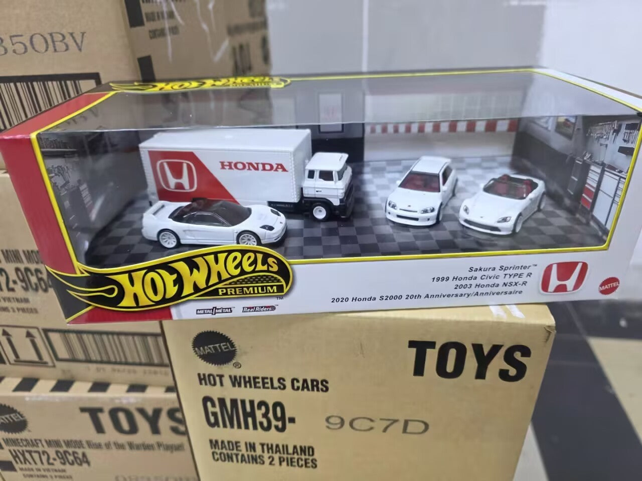 Hot Wheels 1/64 Premium Honda S2000 20th Anniversary Collectible Car Model GMH39 9C7D Garage Series Toy for Ages 5+