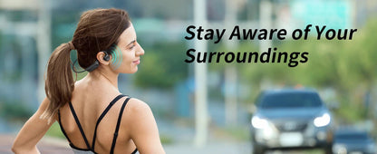 LongMao B33 Bone Conduction Earphones Bluetooth 5.4 Wireless Headphones Sports Headset HD Clear Mic for Workout Running Driving
