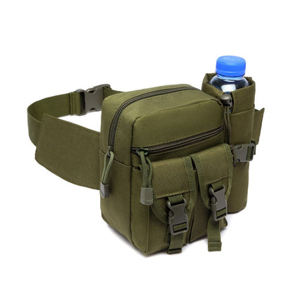 Outdoor Waist Bag Men Tactical Water Bottle Waterproof Bags Camouflage Hunting Hiking Climbing Bag Nylon Mobile Phone Belt Pack