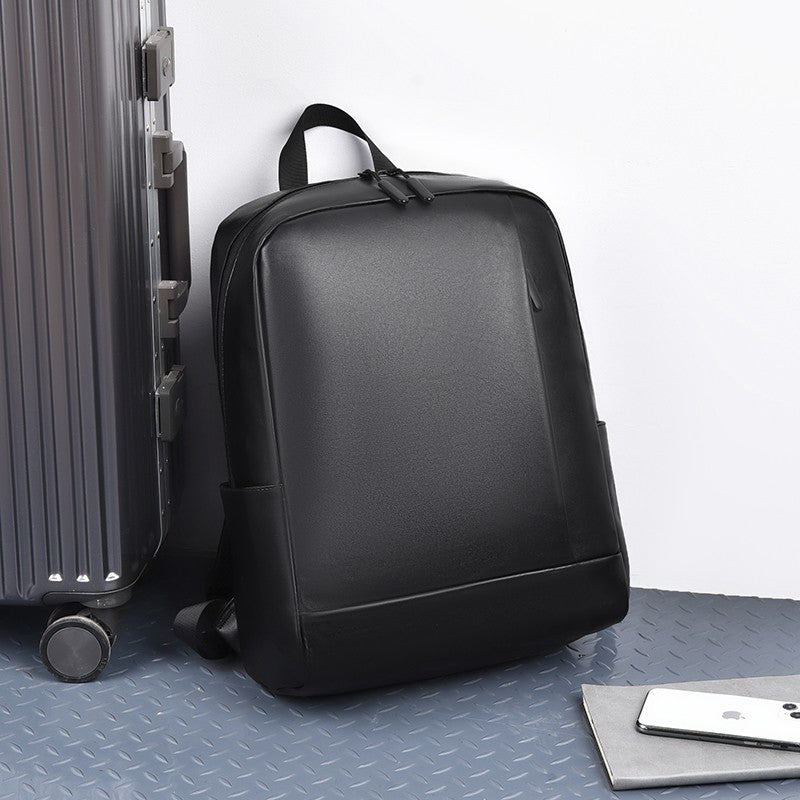 Fashionable and simple backpack, men's business laptop bag, large capacity, splash-proof, suitable for daily commuting, travel