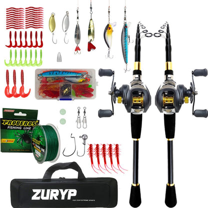 Conjunto de vara de pesca luya retrátil portátil, conjunto de vara de pesca, conjunto de equipamento de pesca a qualquer hora, em qualquer lugar