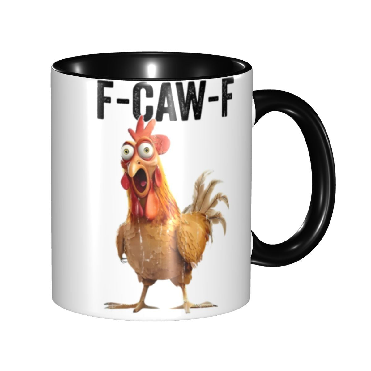 Funny F-Caw-F Chicken FCAWF Mug Fun Tea Cup Gift For Women Men