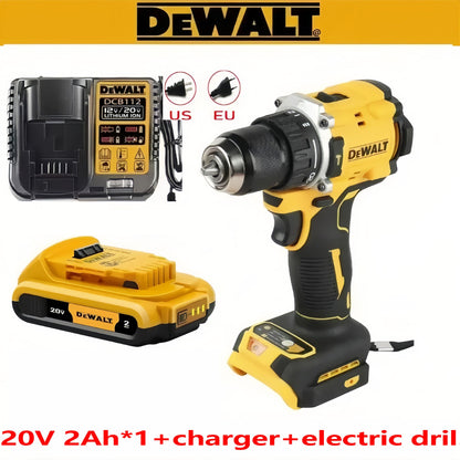 Original.DEWALT.DCD805. Bateria 20V + Ferramentas Elétricas Parafusadeira de Impacto Sem Fio Chave de Fenda Elétrica Furadeira Manual Multifuncional