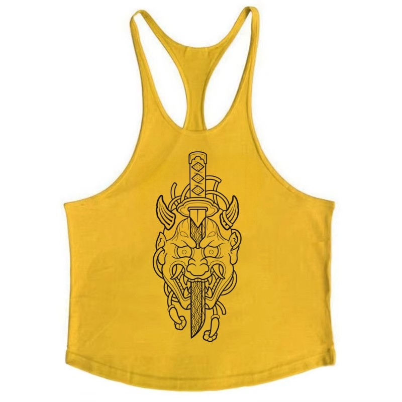 Mens Bodybuilding Fitness Tank Top, Versatile Use Breathable Cotton Singlets Sleeveless Shirt for Gym & Outdoor Activities