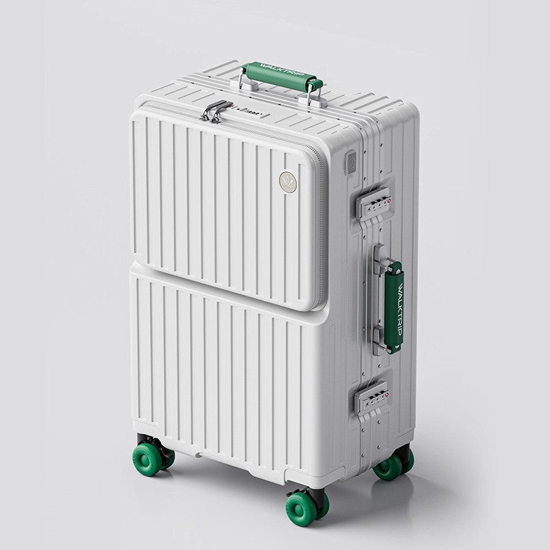 COLENARA Multifunctional Suitcase Front Opening Boarding Case Laptop Trolley Case USB Charging 20"24"26 Inch Travel Luggage
