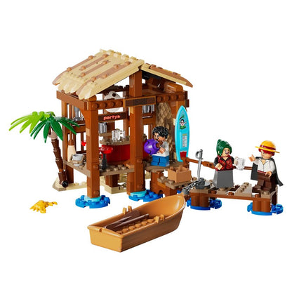 LEGO One Piece Série 75636 Cabana Moinho de Vento Vila Modelo Anime Blocos de Construção de Brinquedo de Presente