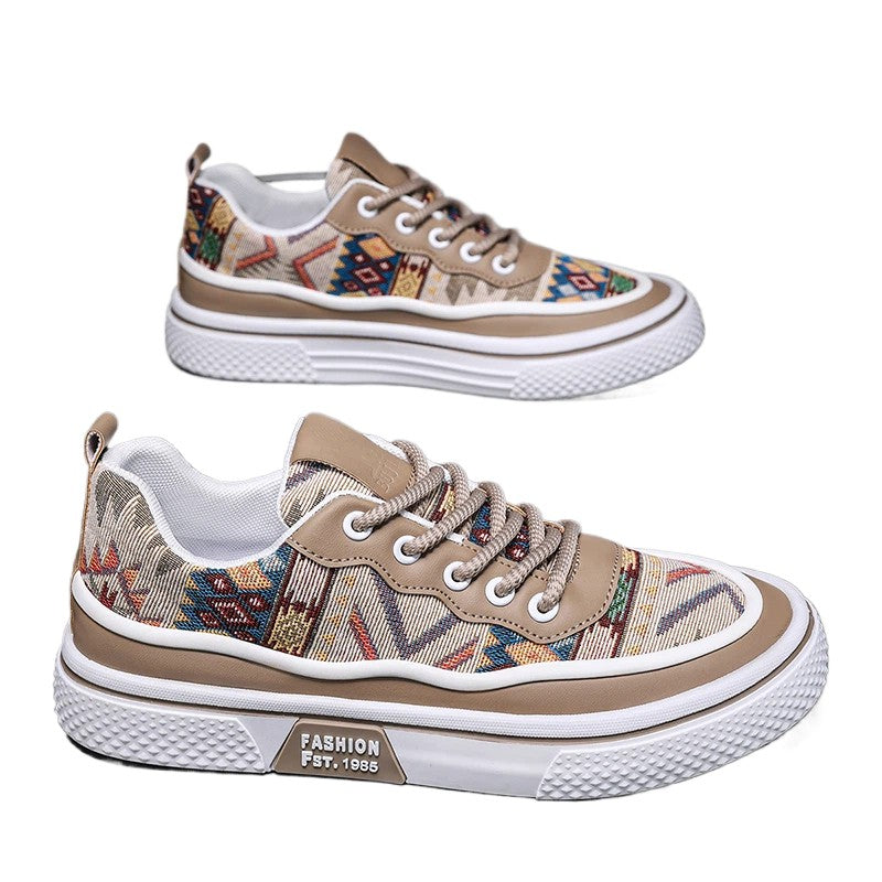 Men's Canvas Fashion Sneakers Trend Hot Sale Comfortable Man Casual Shoes Outdoor Non-slip Breathable Men Shoes Casual