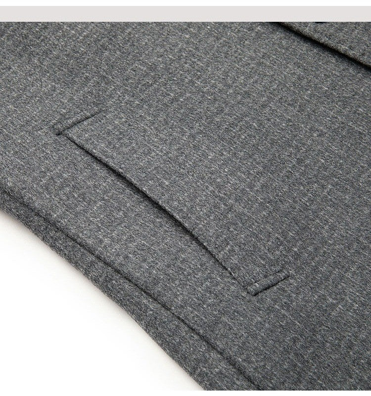 Double Faced Wool Overcoat Man 2025 Winter New Classic Business Casual Notch Lapel TrenchCoat Premium Medium Long Styles? Coat