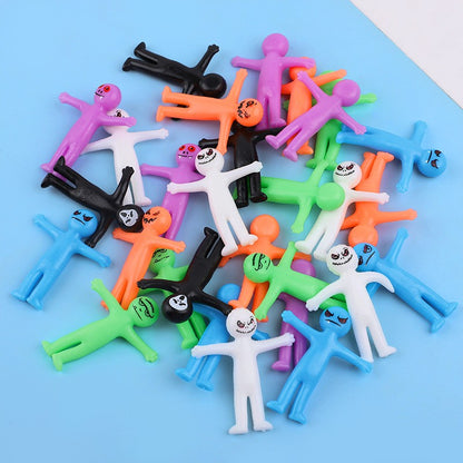 12-36Pcs Funny Little Man Halloween Stretchy Toy Kids Halloween Birthday Party Favors Goodie Bag Trick or Treat Bucket Filler