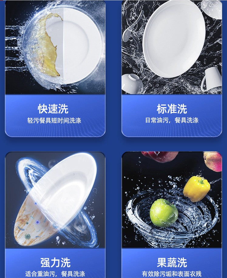 Large Built In Kitchen Dishwasher Portable Freestanding Intelligent Dish Washing Machine For Home Apartment Small Family Use
