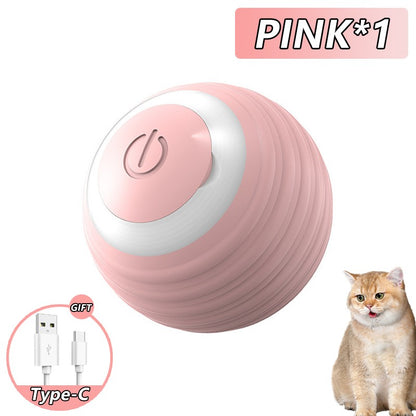 Bola Interativa Inteligente para Gatos, Brinquedo Automático para Gatos, Bola Mágica Rolante, Brinquedo Eletrônico Interativo para Gatos, Acessórios para Jogos de Gatos