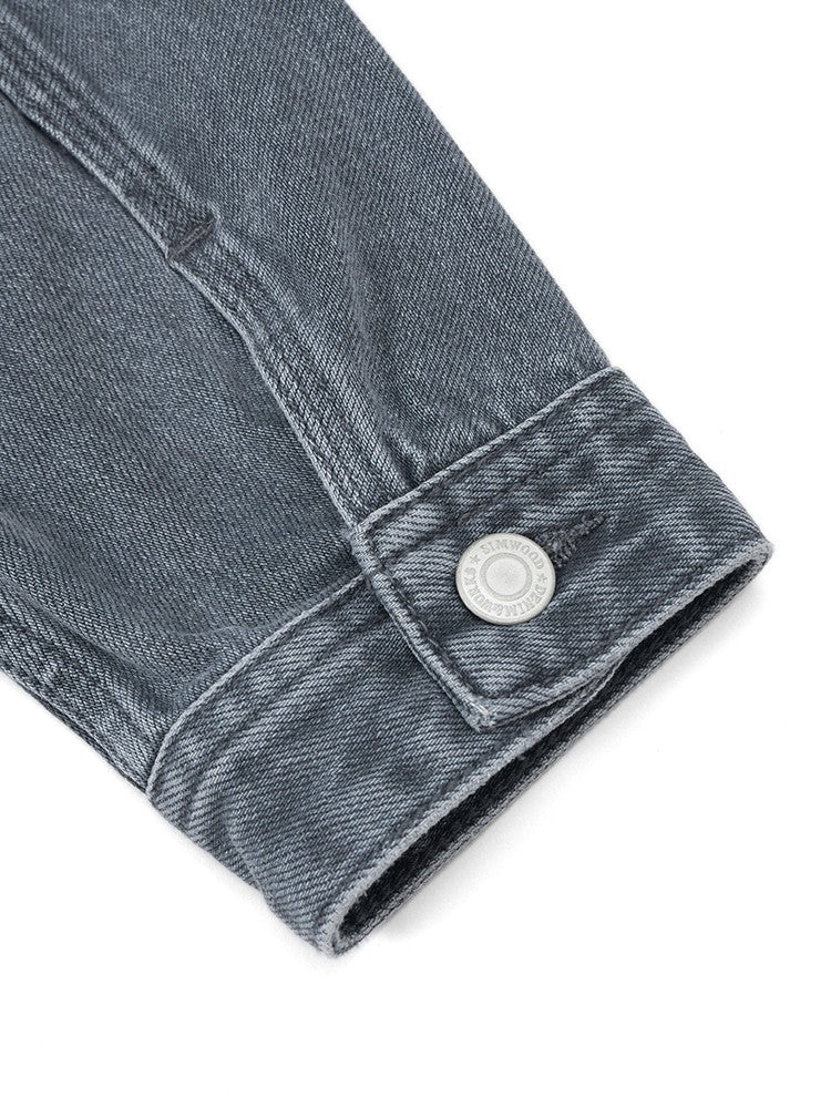 SIMWOOD 2025 Autumn New Oversize Denim Jackets Men 12oz Washed Classical Denim Coats