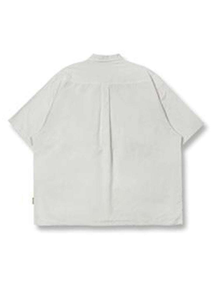 Gmiixder Multi Pocket Lapel Shirt Loose Workwear Short Sleeve Button Blouse Men Women Vintage CityBoy Japan Premium Cargo Shirt