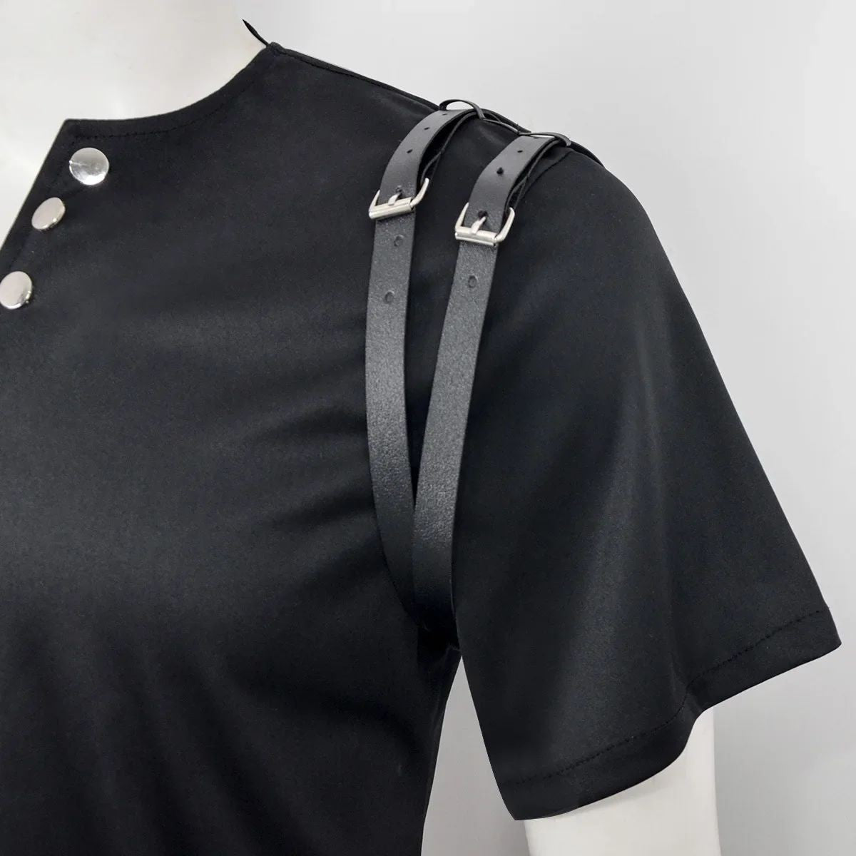 Michael Jackson cosplay Costume BAD Punk Jacket Black Slim BAD Jacket Costume T-shirt Belt Clothing Adore Stars Impersonator
