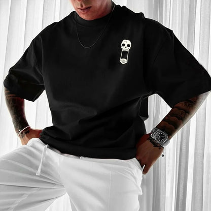 ONE PIECE Anime Roupas Periféricas Camiseta Clássica de Quadrinhos Manga Curta Gola Redonda Masculina e Feminina de Casal para o Verão