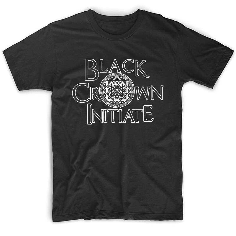 Black Crown Initiate LOGO V1 T shirt BLACK WHITE all sizes S-5XL