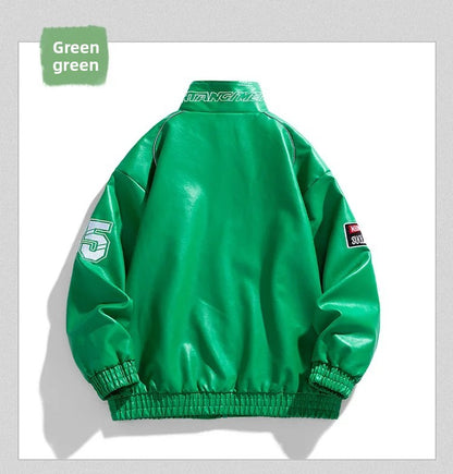 Casual Loose Men's Motorcycle Jacket Street Style Trendy Brand Spring Hot Sale Of The Season New High Street Fashion Couple's To