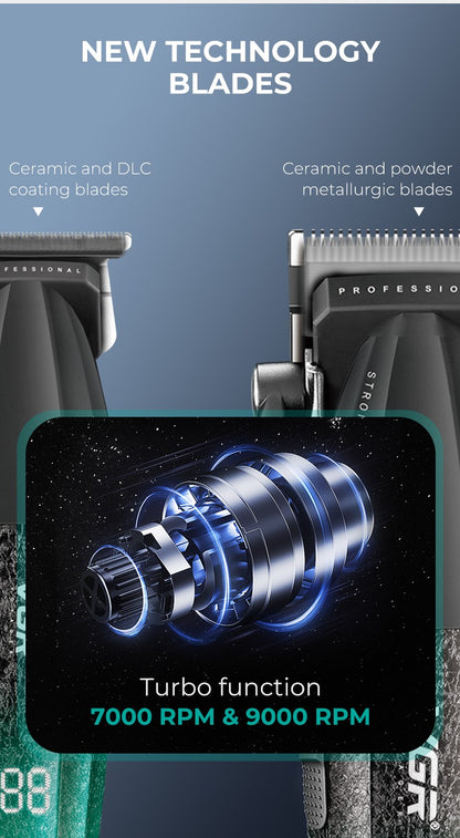 VGR Hair Clippers Professional Hair Trimmers Rechargeable Body Trimmer Electric Clippers Adjustable Hair Clippers Men V-640 s3