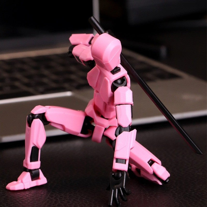 Boneco de ação robô articulado e transformável impresso em 3D com 13 articulações, presente de montagem "faça você mesmo" para adultos, pais e crianças